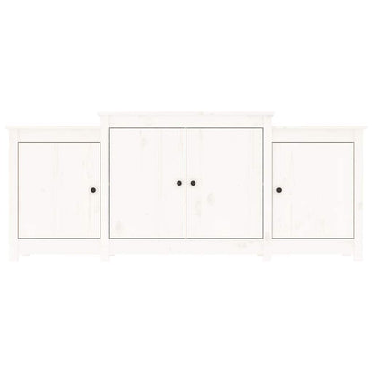 Skjenk Hvit 164x37x68 cm heltre furu