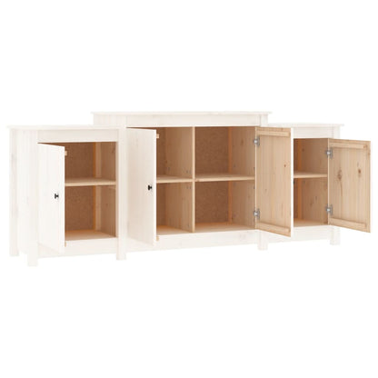 Skjenk Hvit 164x37x68 cm heltre furu