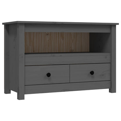 TV-Møbel Grå TV-benk 79x35x52 cm heltre furu