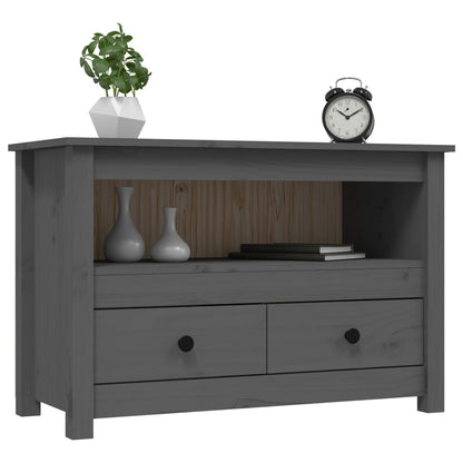 TV-Møbel Grå TV-benk 79x35x52 cm heltre furu