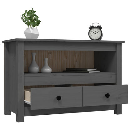 TV-Møbel Grå TV-benk 79x35x52 cm heltre furu