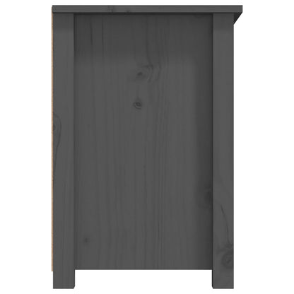 TV-Møbel Grå TV-benk 79x35x52 cm heltre furu