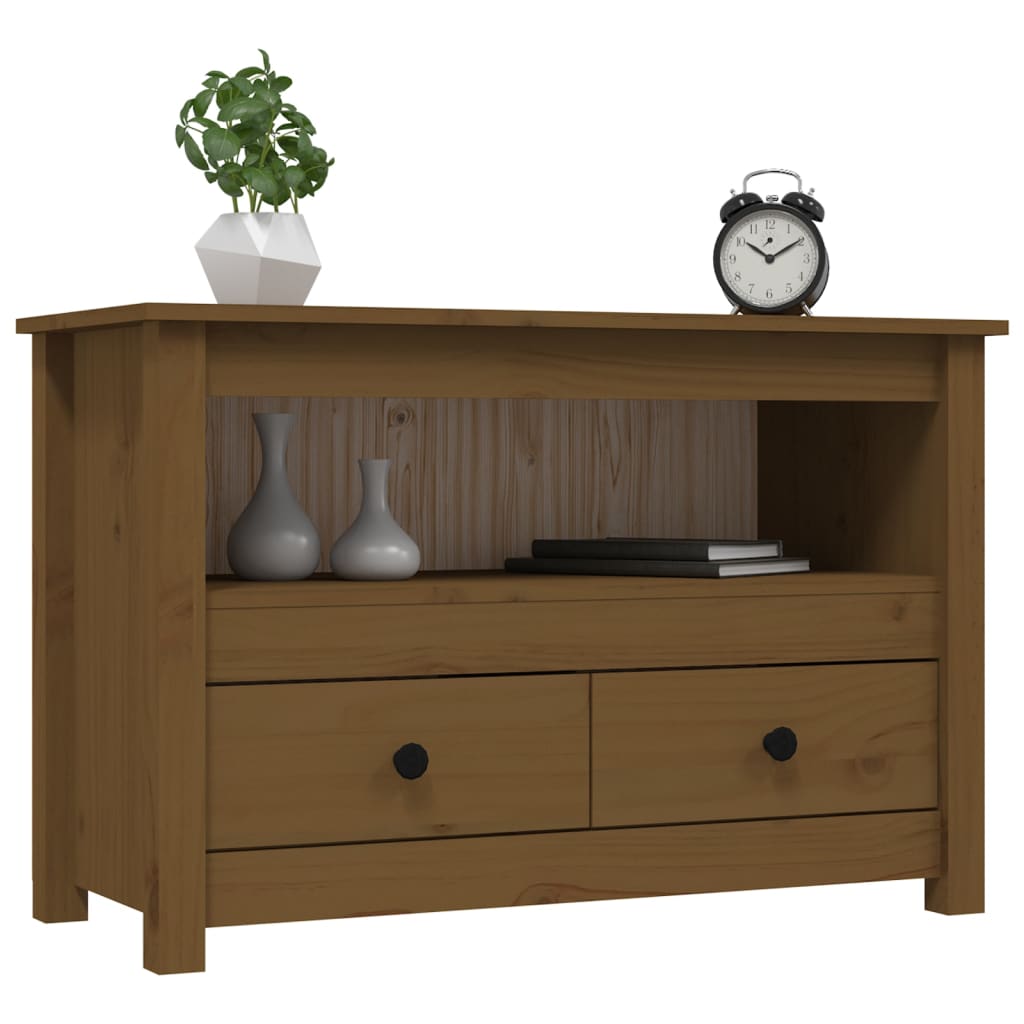 TV-Møbel Honningbrun TV-benk 79x35x52 cm heltre furu