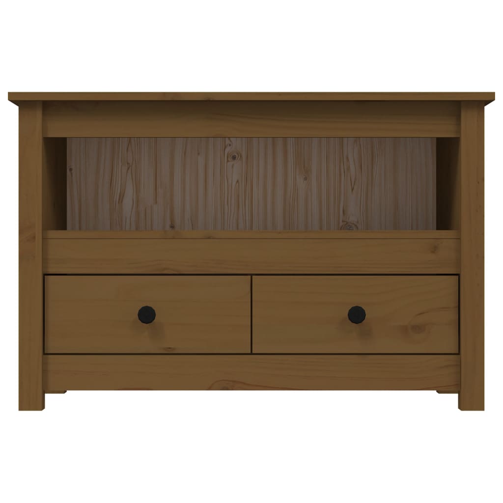TV-Møbel Honningbrun TV-benk 79x35x52 cm heltre furu