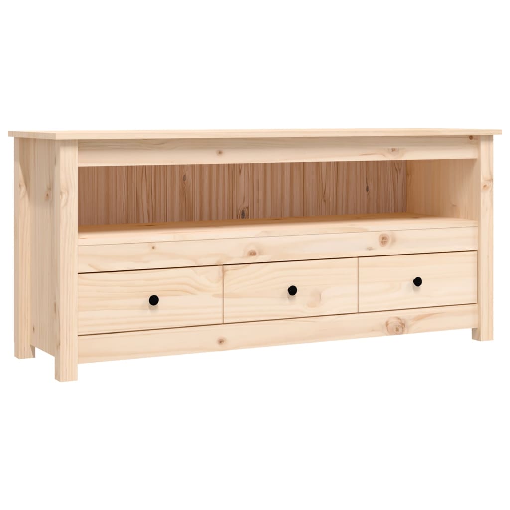 TV-Møbel Tre TV-benk heltre furu 114x35x52 cm