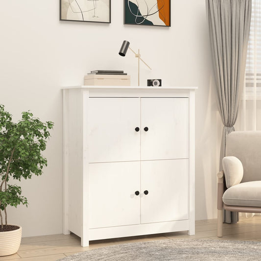 Skjenk Hvit 83x41,5x100 cm heltre furu