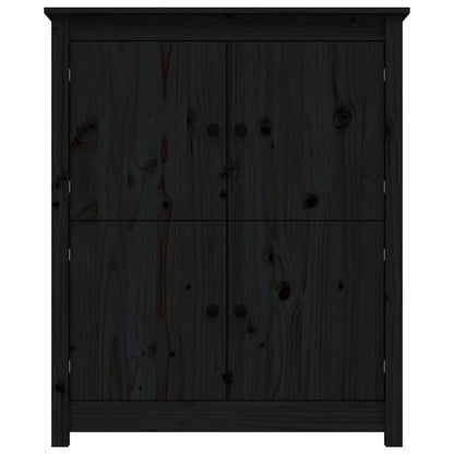 Skjenk Svart 83x41,5x100 cm heltre furu