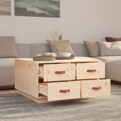 Salongbord Sofabord Tre heltre furu 80x80x45 cm