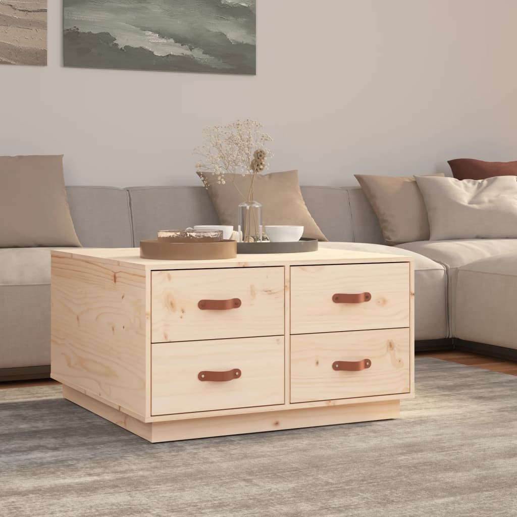Salongbord Sofabord Tre heltre furu 80x80x45 cm