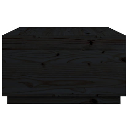 Salongbord Sofabord Svart 80x80x45 cm heltre furu