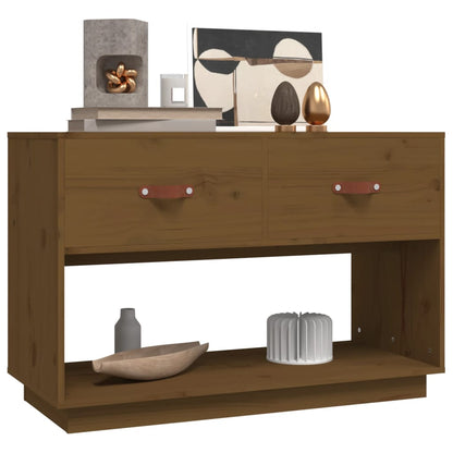 TV-Møbel Honningbrun TV-benk 90x40x60 cm heltre furu