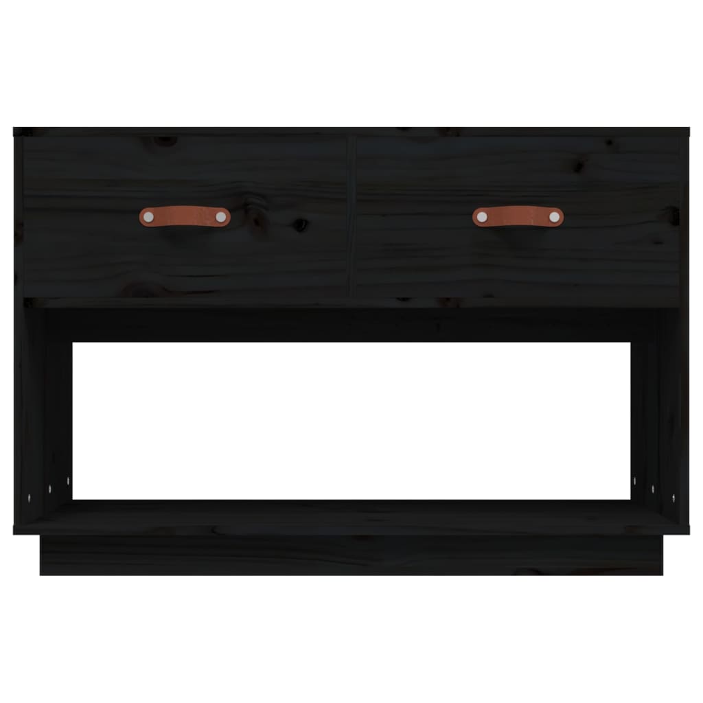 TV-Møbel Svart TV-benk 90x40x60 cm heltre furu
