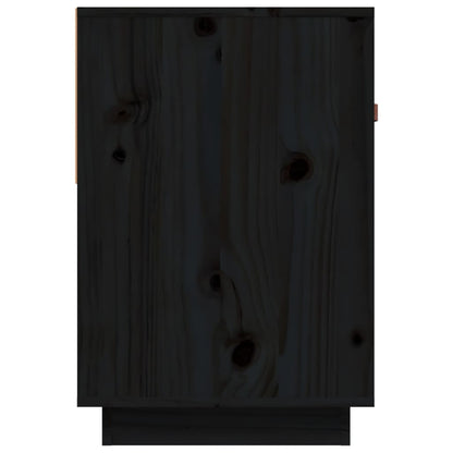TV-Møbel Svart TV-benk 90x40x60 cm heltre furu