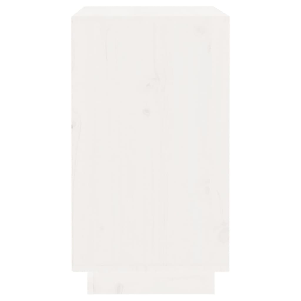 Vinstativ Vinhylle Hvit 55,5x34x61 cm heltre furu
