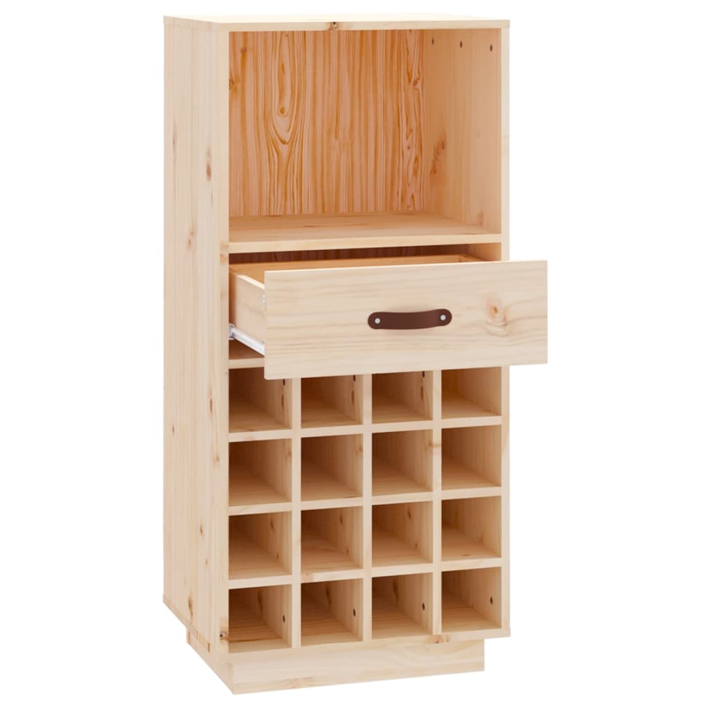 Vinstativ Vinhylle 45x34x100 cm heltre furu