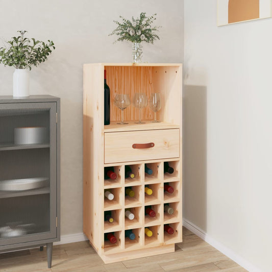 Vinstativ Vinhylle 45x34x100 cm heltre furu