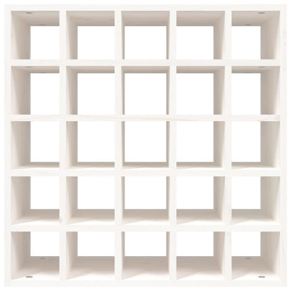 Vinstativ Hvit 56x25x56 cm heltre furu