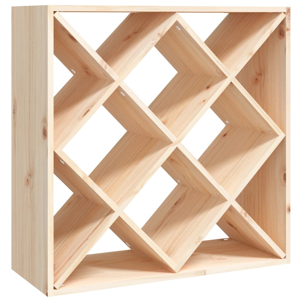 Vinstativ Vinhylle 62x25x62 cm heltre furu