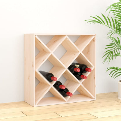 Vinstativ Vinhylle 62x25x62 cm heltre furu