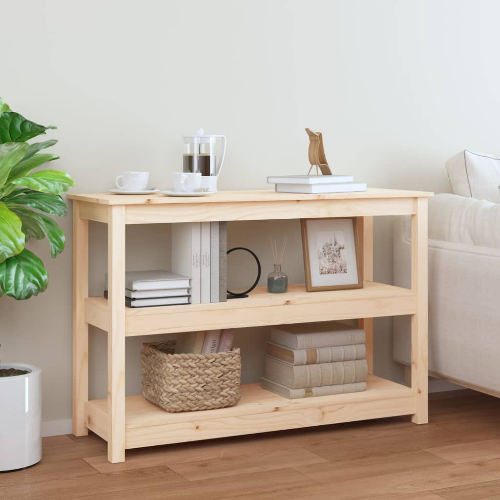 Avlastningsbord konsollbord Tre 110x40x74 cm heltre furu