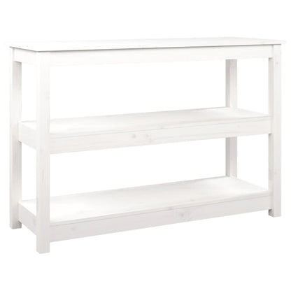 Avlastningsbord konsollbord Hvit 110x40x74 cm heltre furu