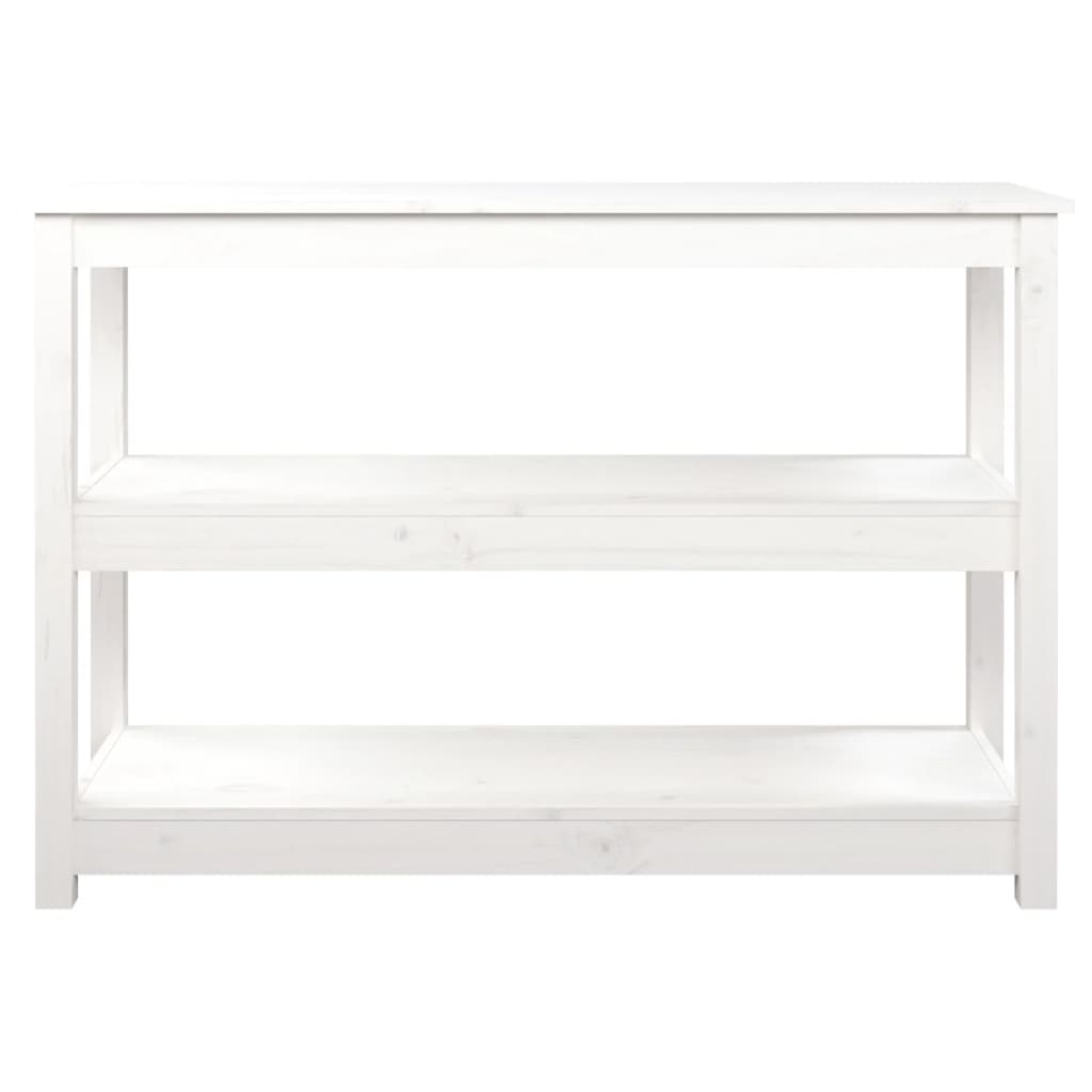 Avlastningsbord konsollbord Hvit 110x40x74 cm heltre furu