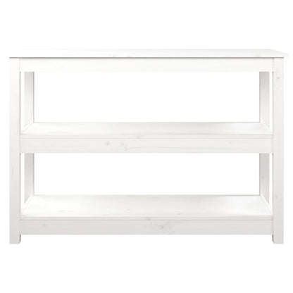 Avlastningsbord konsollbord Hvit 110x40x74 cm heltre furu