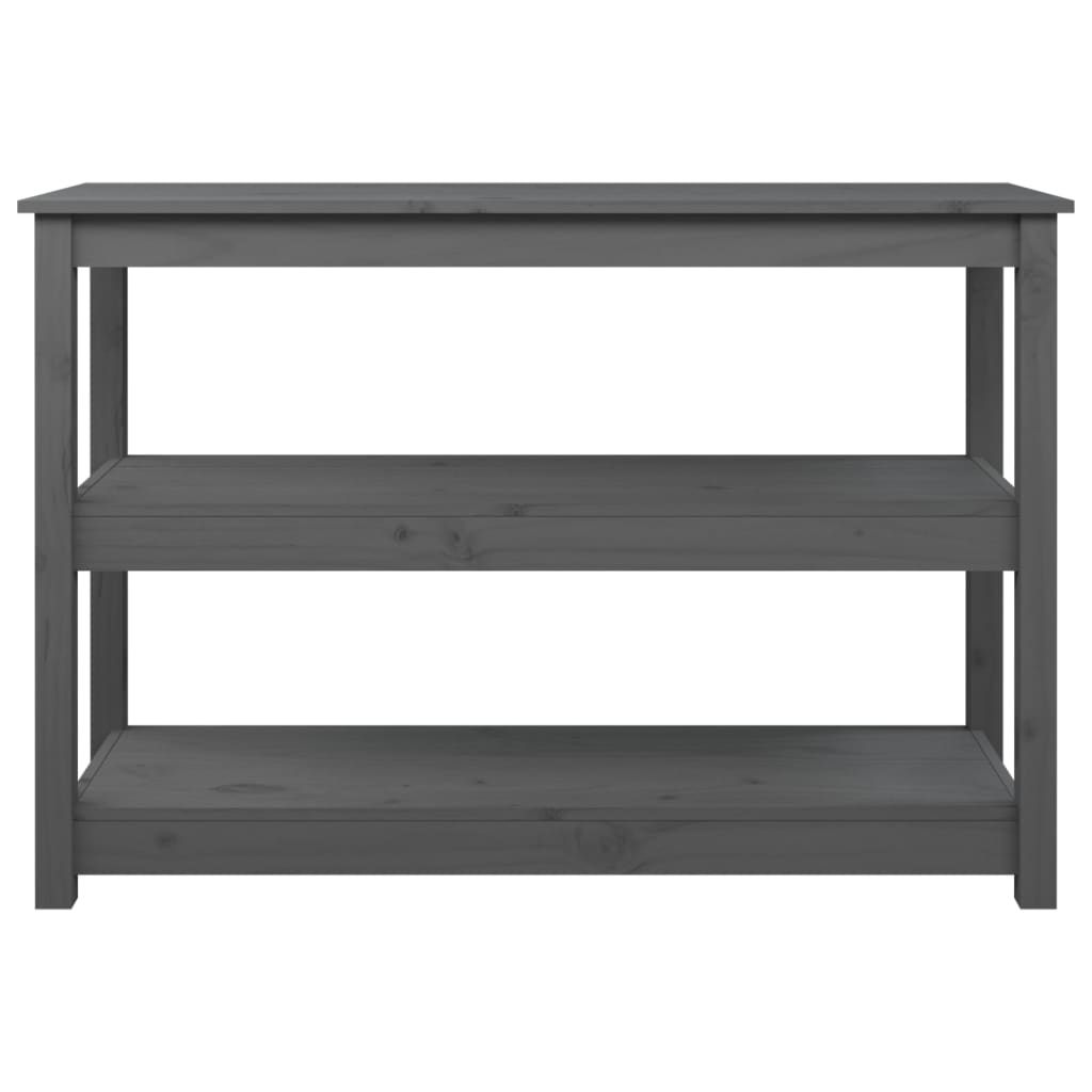 Avlastningsbord konsollbord Grå 110x40x74 cm heltre furu