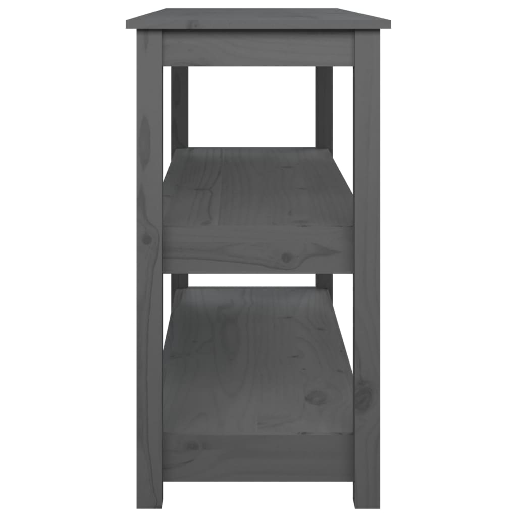 Avlastningsbord konsollbord Grå 110x40x74 cm heltre furu