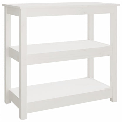 Avlastningsbord Konsollbord Hvit 80x40x74 cm heltre furu