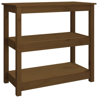 Avlastningsbord Konsollbord Tre Honningbrun 80x40x74 cm heltre furu
