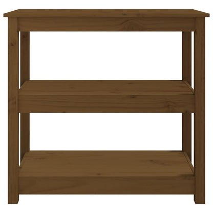 Avlastningsbord Konsollbord Tre Honningbrun 80x40x74 cm heltre furu