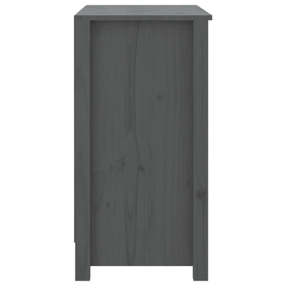 Bokhylle Grå 80x35x68 cm heltre furu
