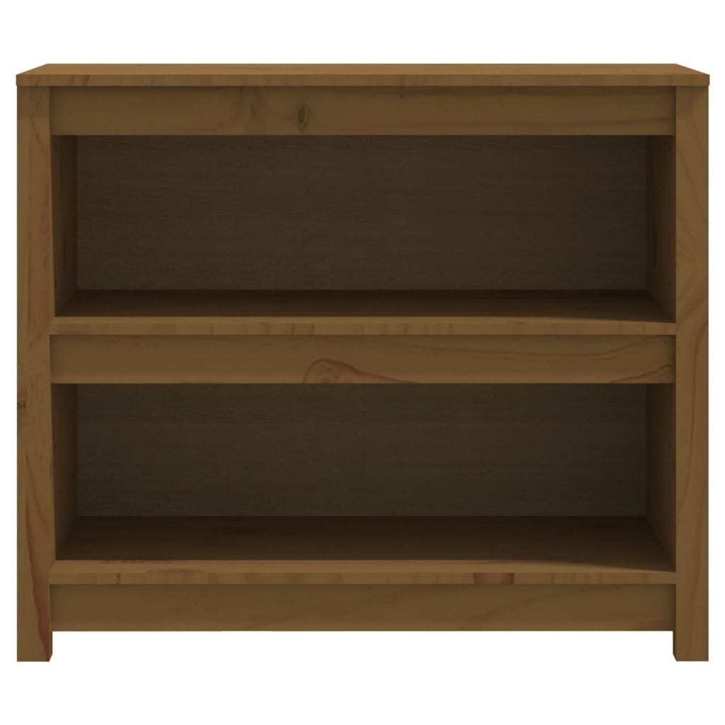Bokhylle Honningbrun 80x35x68 cm heltre furu