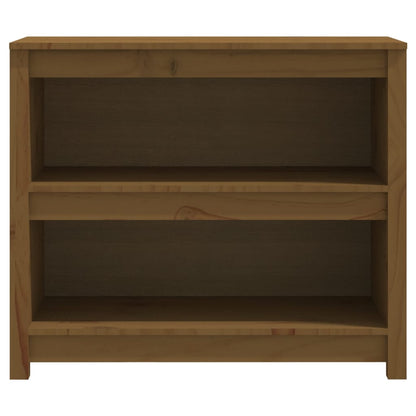Bokhylle Honningbrun 80x35x68 cm heltre furu