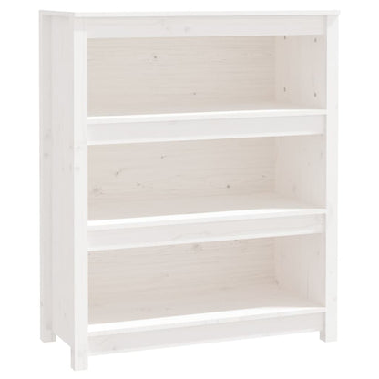 Bokhylle Hvit 80x35x97 cm heltre furu