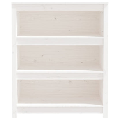 Bokhylle Hvit 80x35x97 cm heltre furu