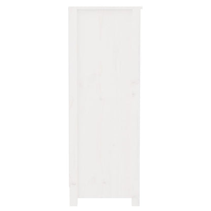 Bokhylle Hvit 80x35x97 cm heltre furu