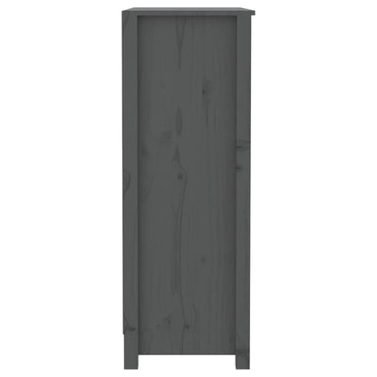 Bokhylle Grå 80x35x97 cm heltre furu