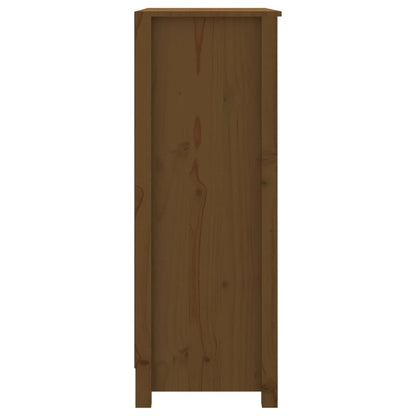 Bokhylle Honningbrun 80x35x97 cm heltre furu