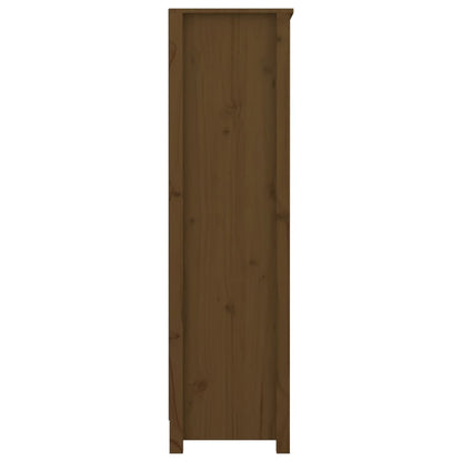 Bokhylle Honningbrun 80x35x126 cm heltre furu