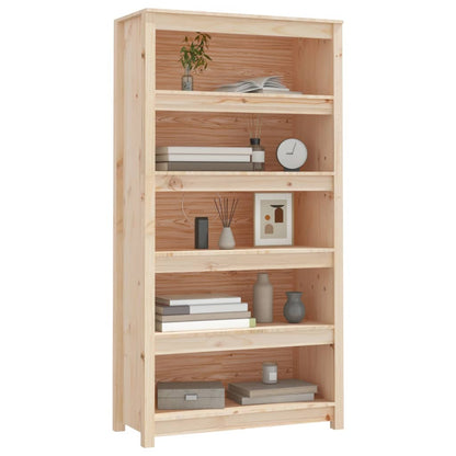 Bokhylle Tre 80x35x154 cm heltre furu