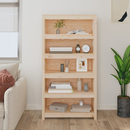 Bokhylle Tre 80x35x154 cm heltre furu