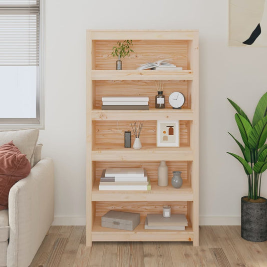 Bokhylle Tre 80x35x154 cm heltre furu