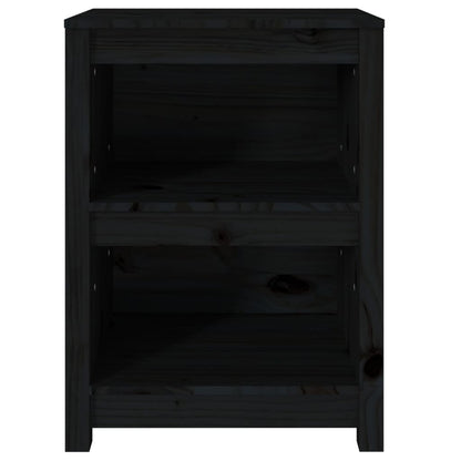 Bokhylle Svart 50x35x68 cm heltre furu