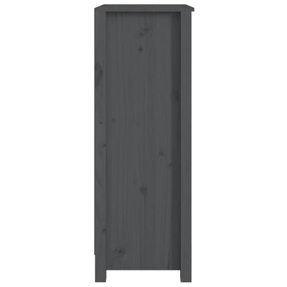 Bokhylle Grå 50x35x97 cm heltre furu