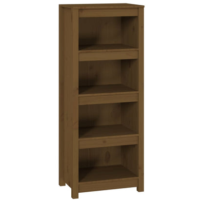 Bokhylle Honningbrun 50x35x125,5 cm heltre furu