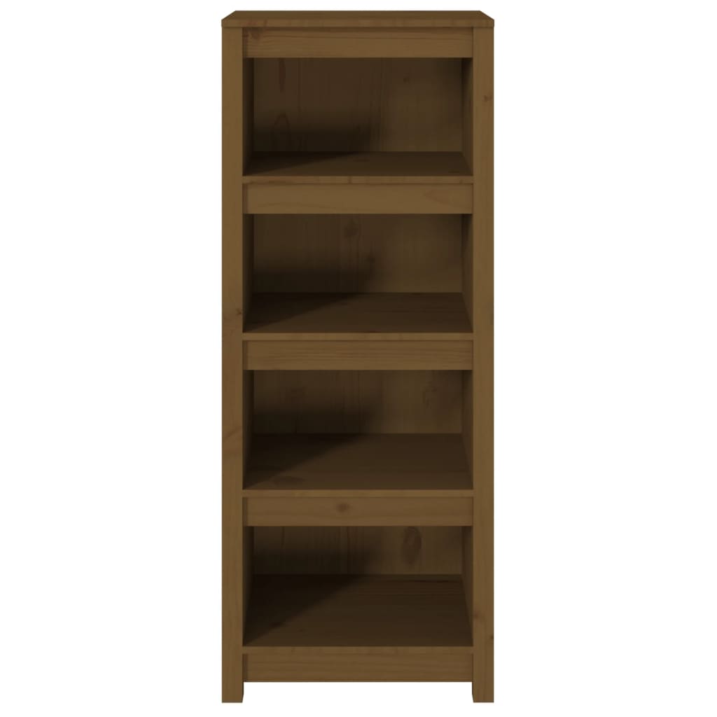 Bokhylle Honningbrun 50x35x125,5 cm heltre furu