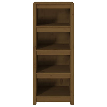 Bokhylle Honningbrun 50x35x125,5 cm heltre furu