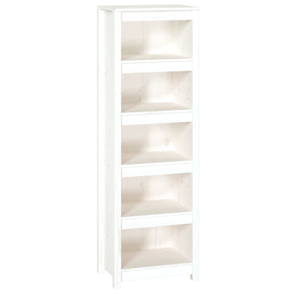 Bokhylle Hvit 50x35x154cm heltre furu